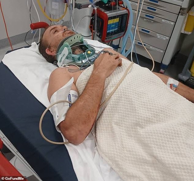 He claims he lay in his own waste for several days after nurses failed to clean him up