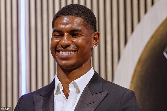 Rashford could not stop smiling at his unveiling - and he has been given a five-star welcome