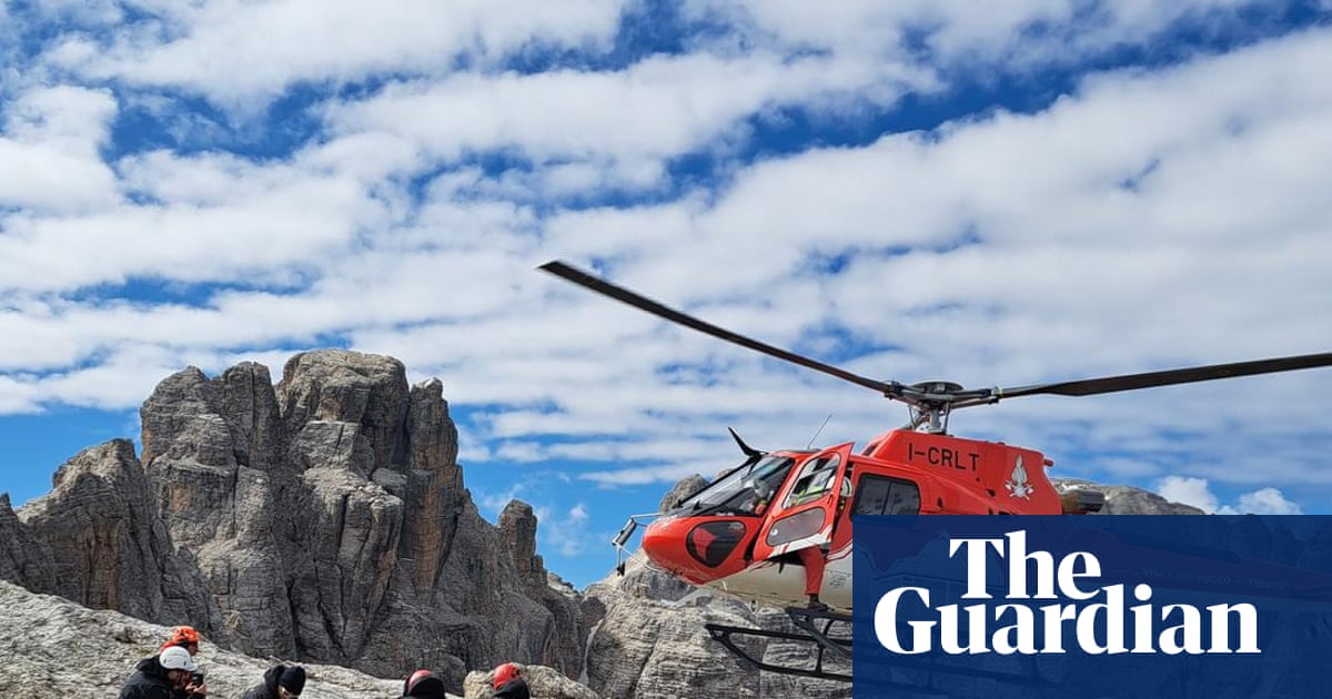 Hundreds evacuated after series of rockfalls in Italy’s Brenta Dolomites | Italy