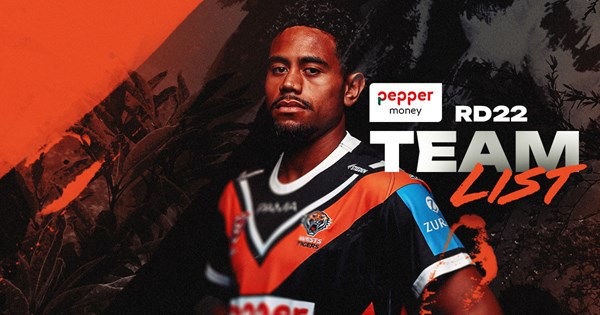 Team List: NRL Round 22 vs Bulldogs