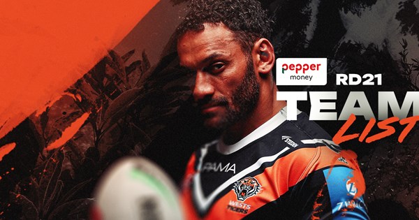 Team List: NRL Round 21 vs Panthers