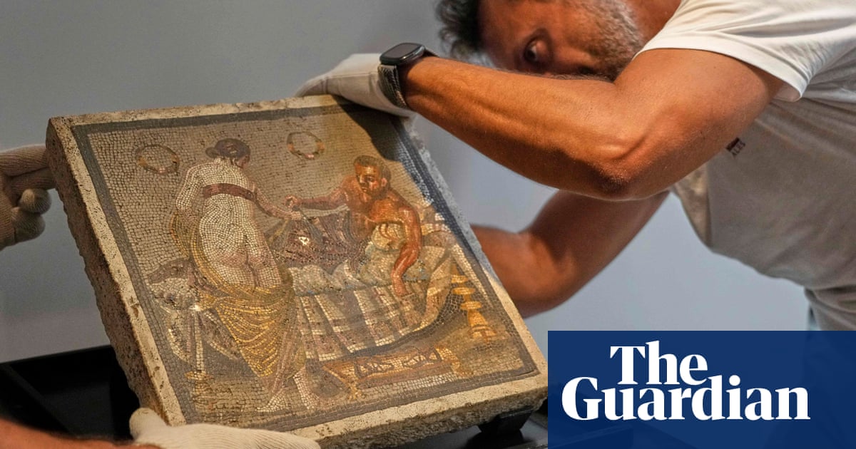 Erotic mosaic stolen by Nazi captain in second world war returned to Pompeii | Italy