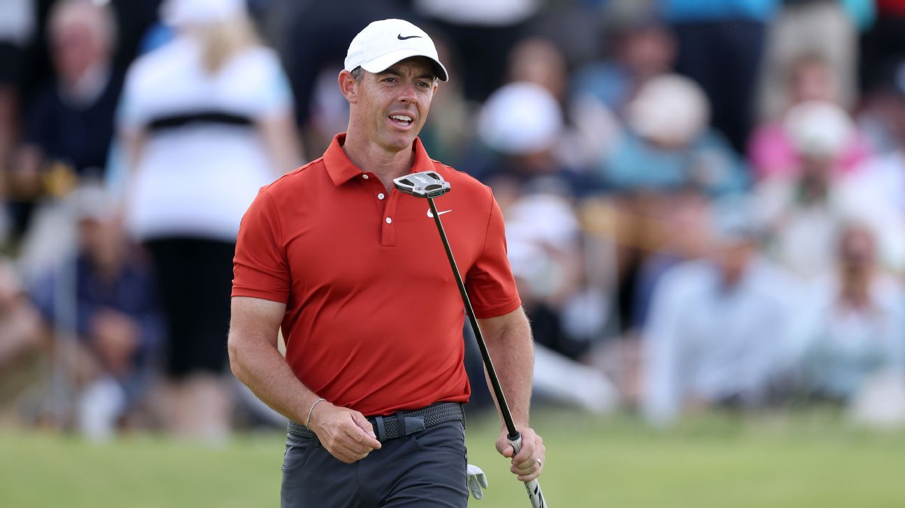 Rory McIlroy's charge at The Open slowed by bizarre hidden ball