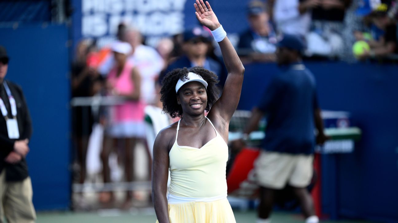 Venus Williams wins doubles match at Washington in return to tournament play