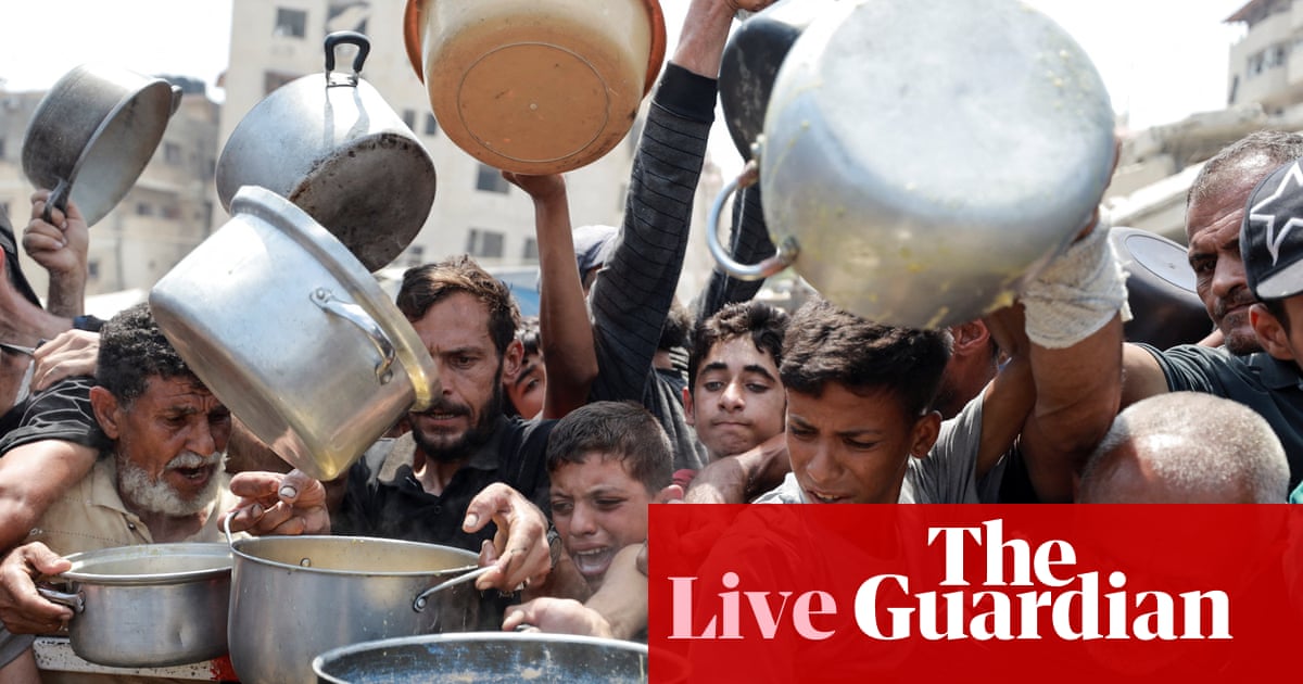 Aid deliveries a ‘drop in the ocean’ amid Gaza’s desperate hunger, UN says, as Israel resumes military pause – as it happened | World news
