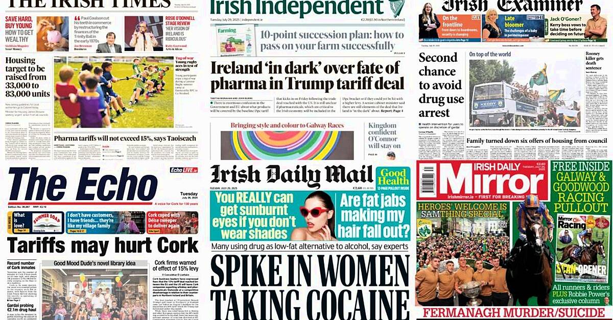 What the papers say: Tuesday's front pages