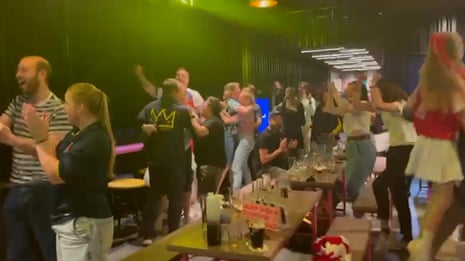 Football fans react to moment England win Women's Euro 2025 on penalties – video