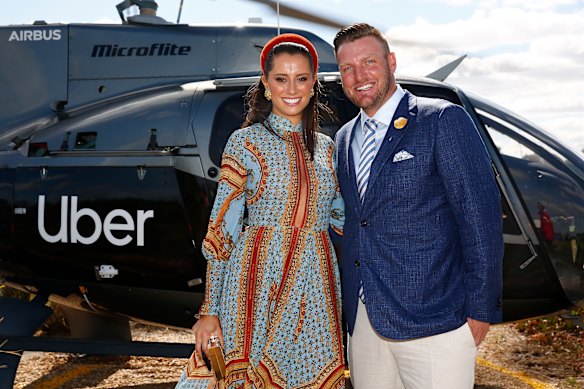 Sam Groth and wife Brittany.