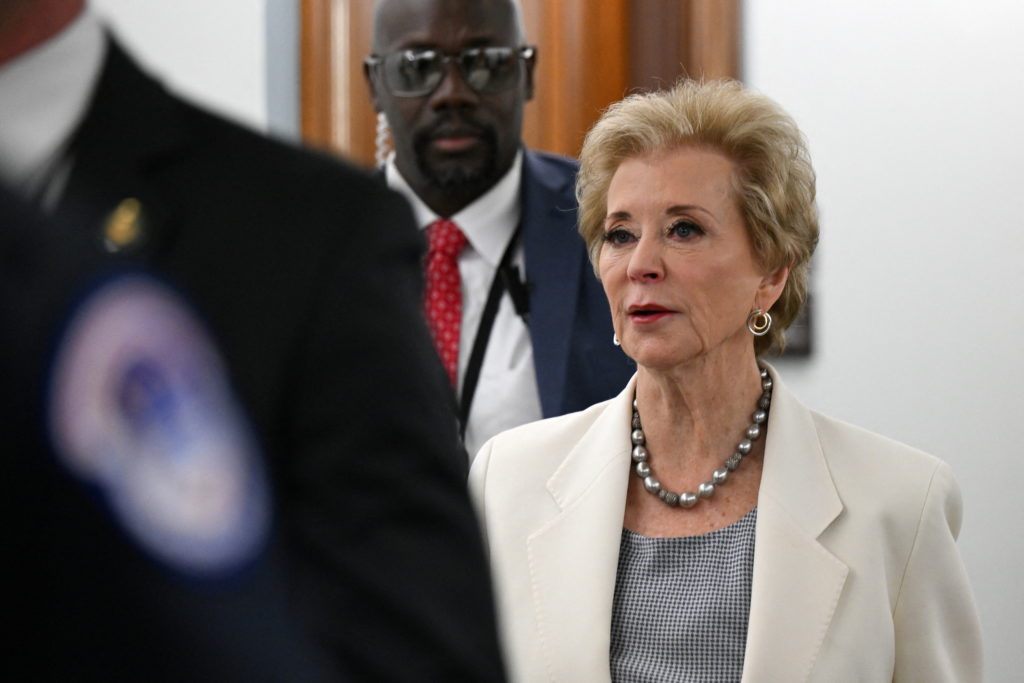 Senate Appropriations hearing on U.S. President Trump's budget request for the Department of Education, in Washington