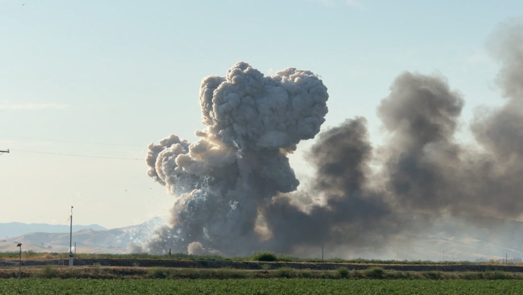 California fireworks facility in flames following explosion