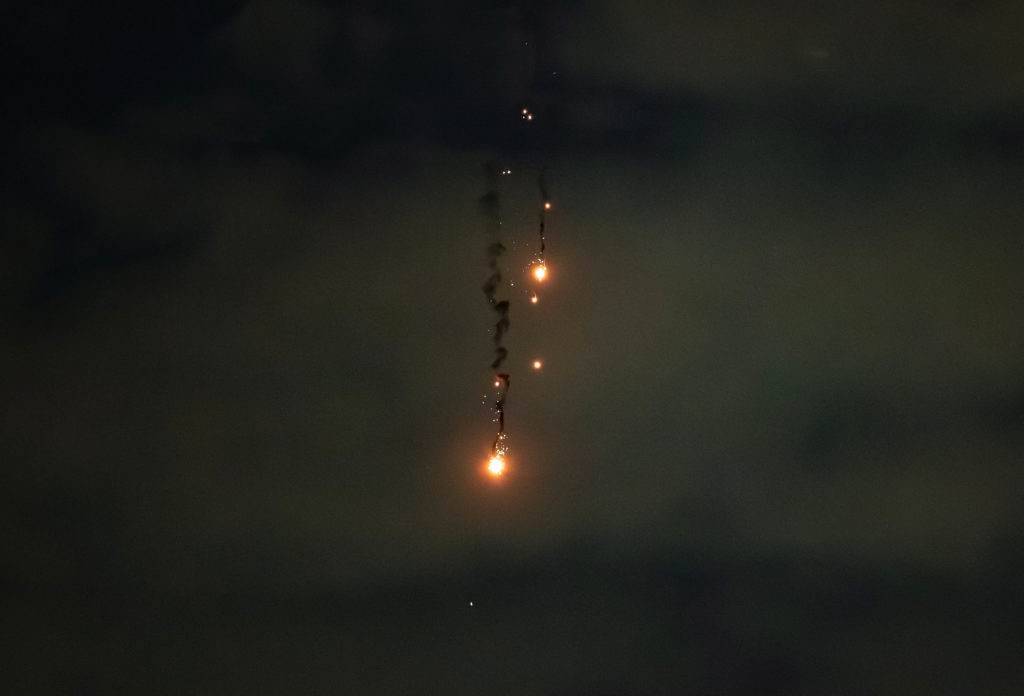 Russian drone and missile strike in Kyiv