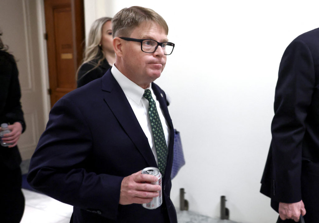 Former White House physician Kevin O'Connor departs a House Oversight Committee closed deposition on former U.S. President...