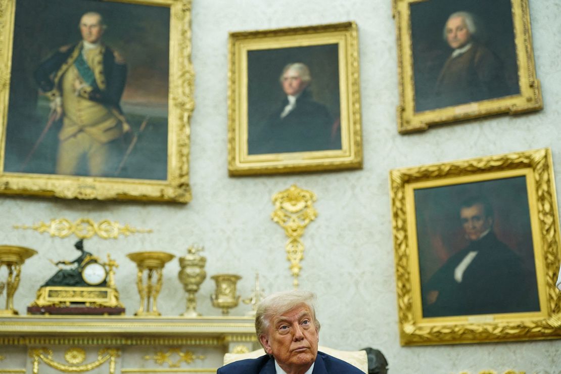President Donald Trump in the Oval Office on Wednesday.