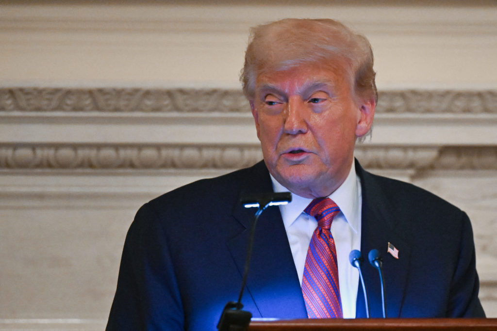 U.S. President Trump hosts a dinner with Republican Senators at the White House in Washington