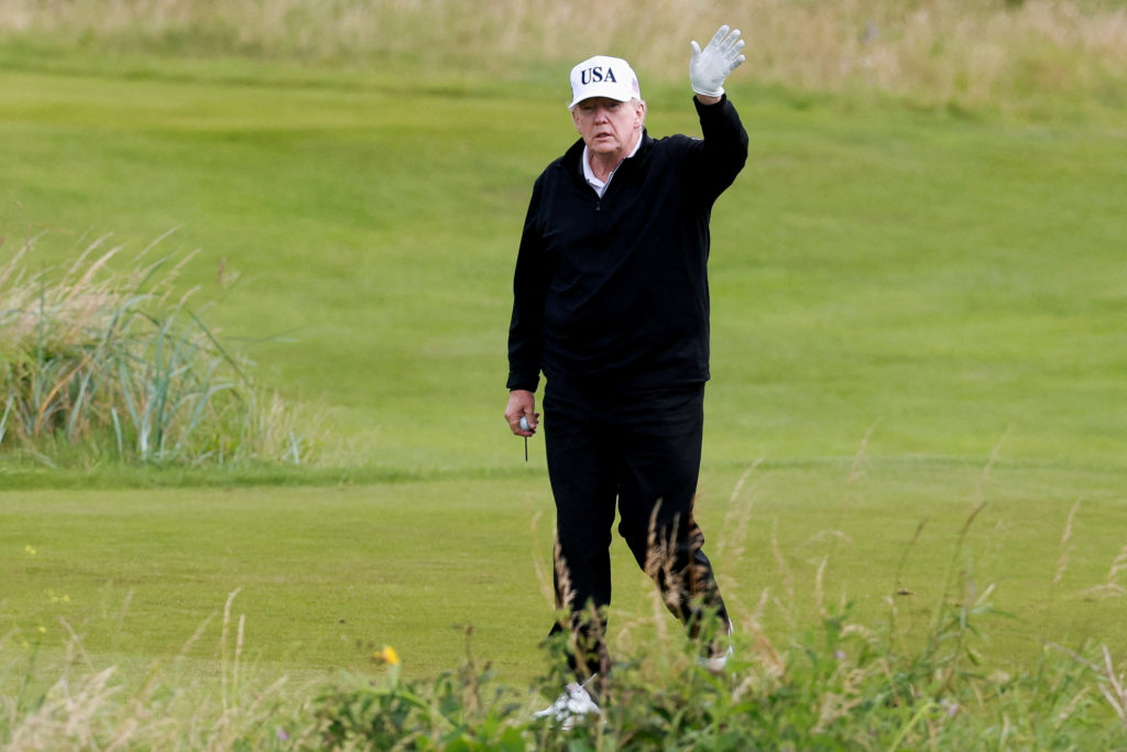 U.S. President Trump visits Scotland