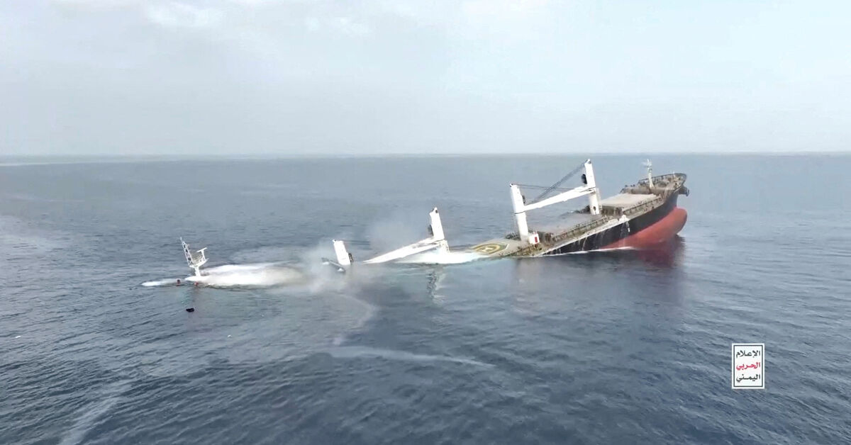 Houthis say they hold 10 crew from Greek-operated ship they sank off Yemen