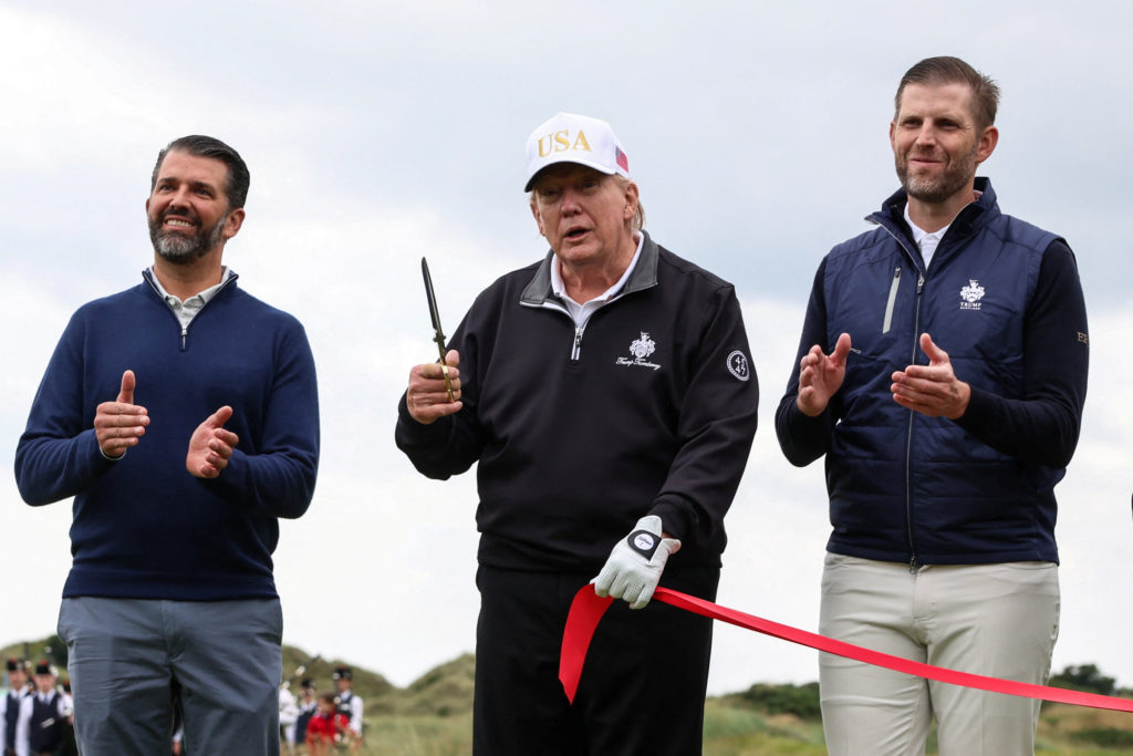 U.S. President Trump visits Scotland