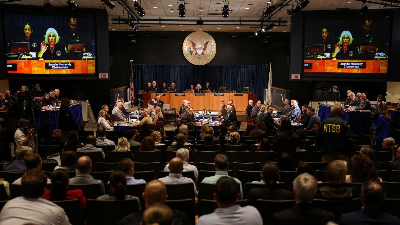 Less than a second before hitting a passenger jet, helicopter instructor told pilot to change course, NTSB hearing reveals