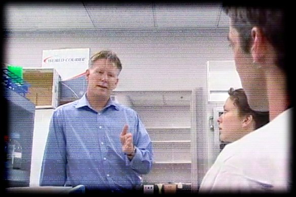Mark Smyth, seen here in a still from a video taken while he was at Peter MacCallum Cancer Centre.