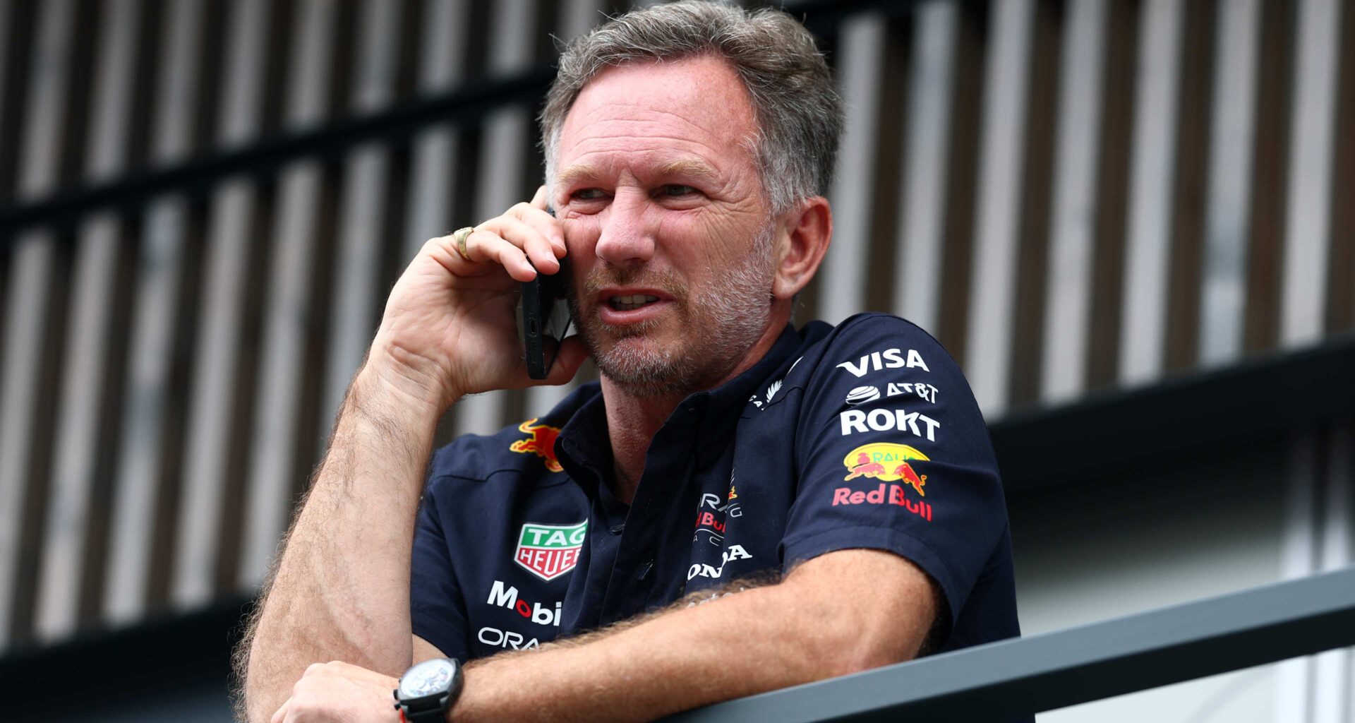 SPA, BELGIUM - AUGUST 28: A general view of the start of the race as cars make their way up Eau