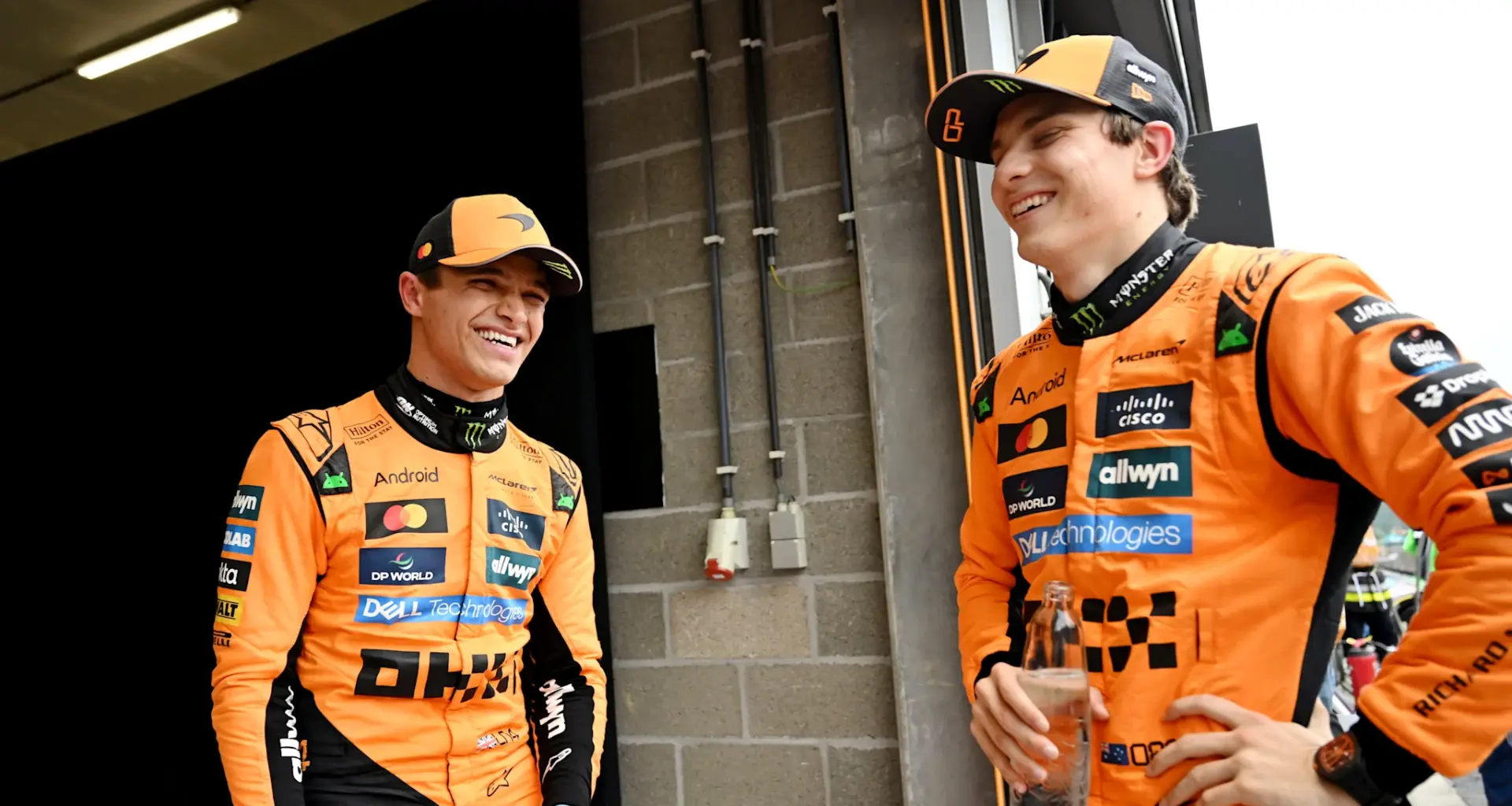 BUDAPEST, HUNGARY - JULY 21: Oscar Piastri of Australia driving the (81) McLaren MCL38 Mercedes