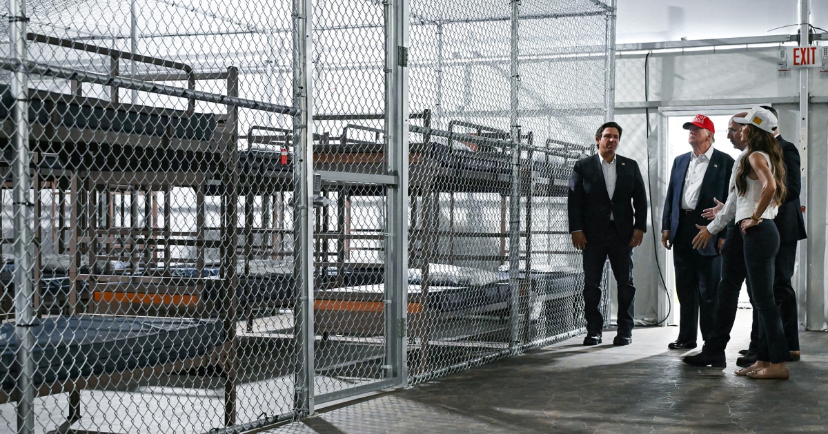 Families and immigrant detainees allege 'horrible' conditions at 'Alligator Alcatraz'