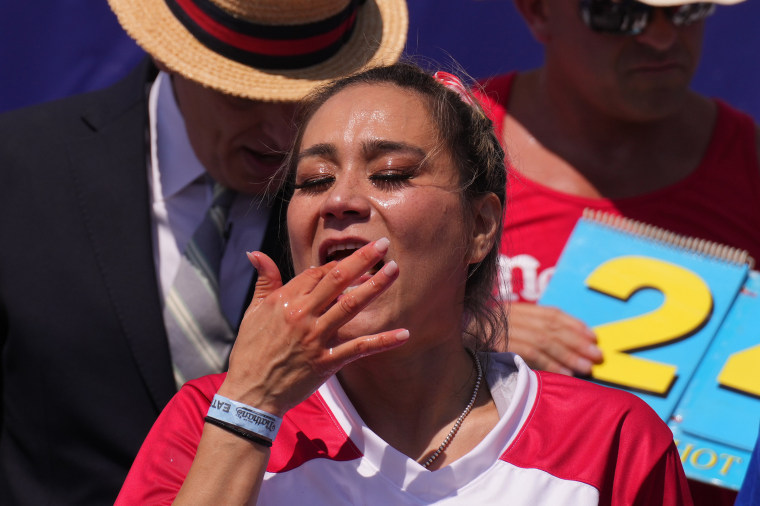 Image: Nathan's Annual Fourth Of July Hot Dog Eating Contest Held In Coney Island