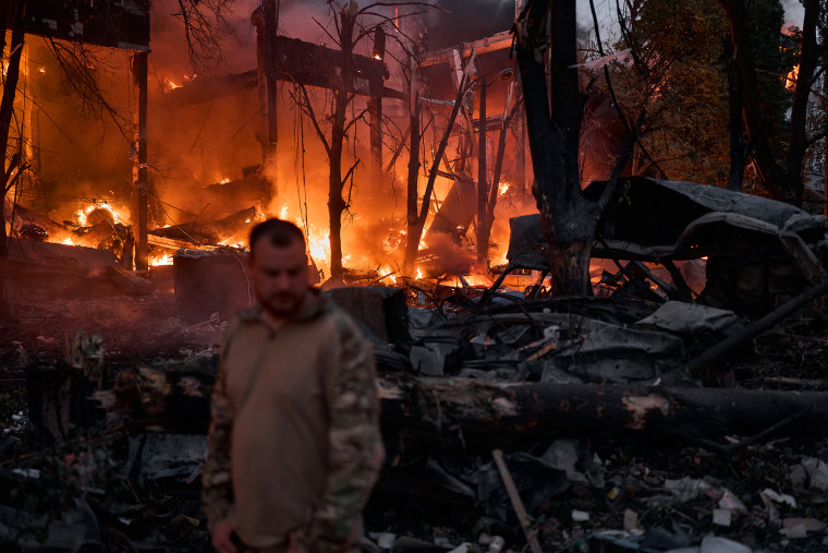 Russia Hits Ukraine With Wave Of Drone And Missile Attack