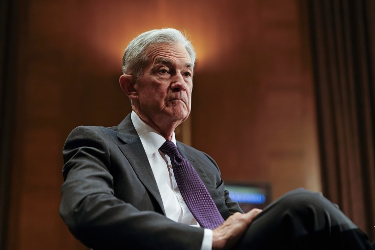 Fed Chair Jerome Powell Testifies During Senate Hearing On Capitol Hill
