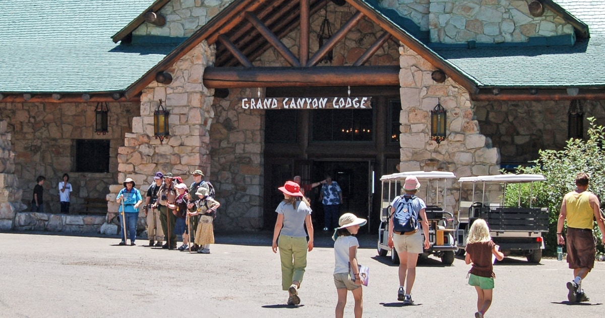 An official says a historic Grand Canyon lodge has been destroyed by wildfire