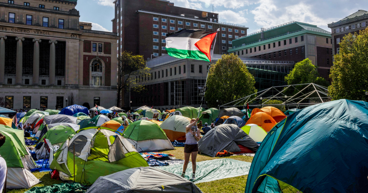 Columbia University disciplines students who took part in campus protests