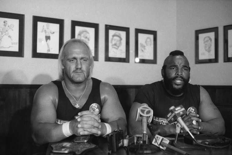 Hulk Hogan and Mr. T.
