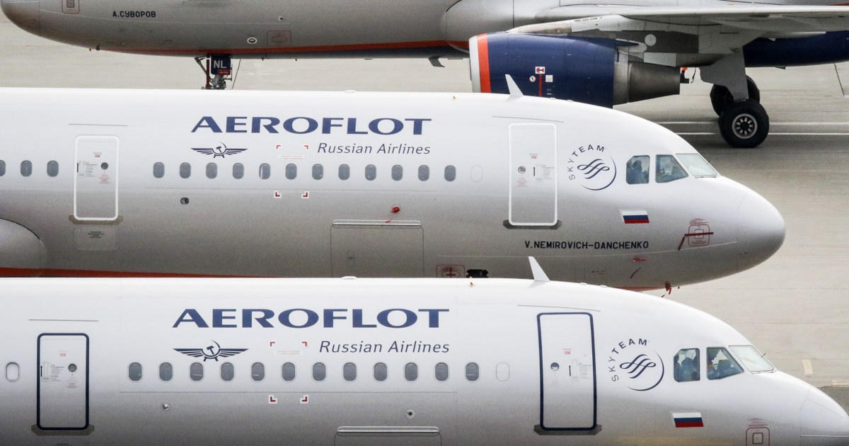 Russia's Aeroflot cancels flights after pro-Ukrainian hackers claim cyberattack
