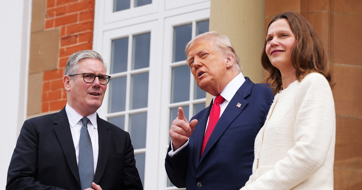 Trump meets with U.K. Prime Minister Keir Starmer on trade, Gaza war