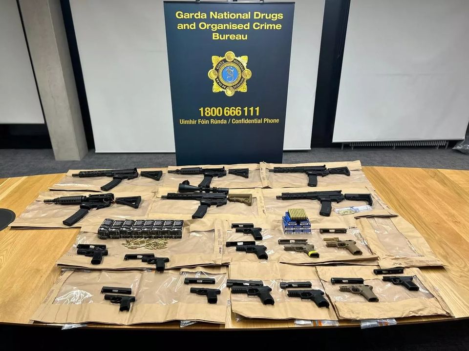 Seized weapons