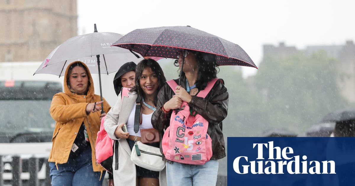 Half a month’s rainfall could hit UK in next 24 hours, says Met Office | UK weather