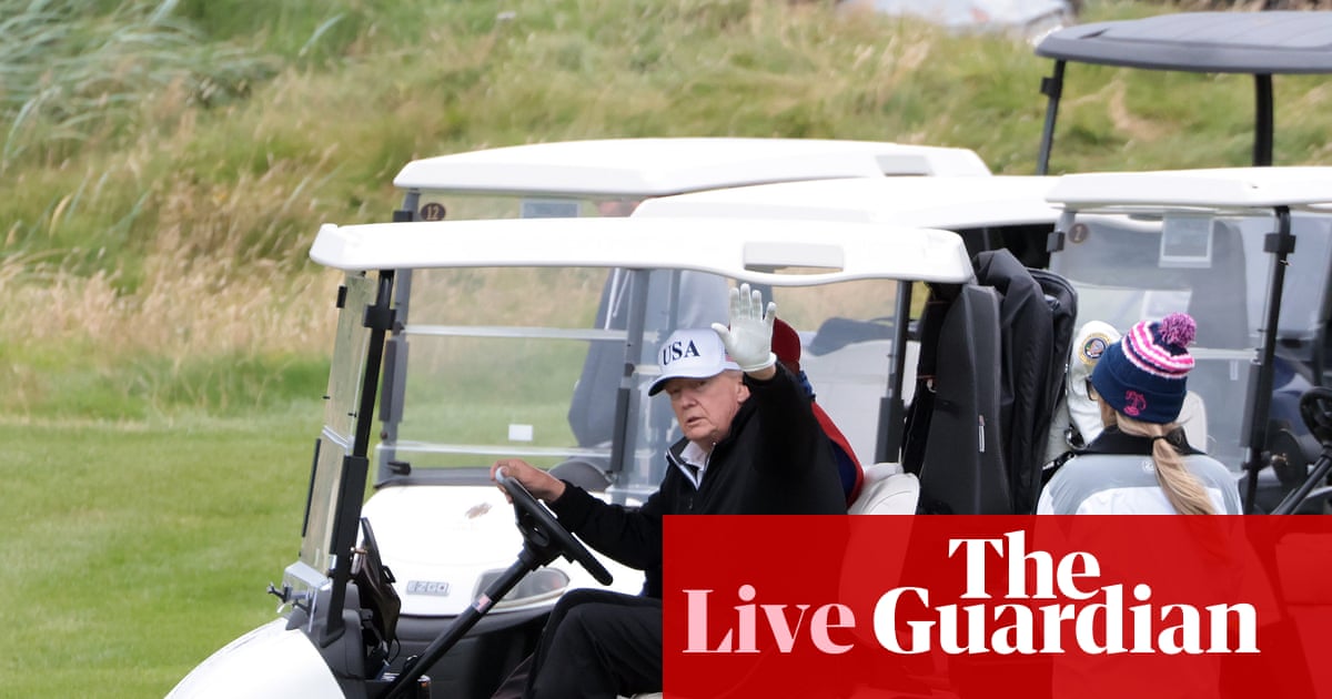 Donald Trump to meet UK prime minister Keir Starmer in Scotland with trade deal on the agenda – US politics live | US politics