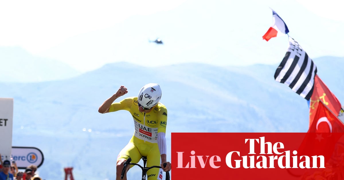 Tour de France 2025: Tadej Pogacar wins again on stage 13 mountain time trial – live | Tour de France 2025