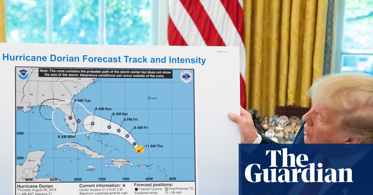 Two top Noaa officials linked to Trump’s ‘Sharpiegate’ incident put on leave | Trump administration
