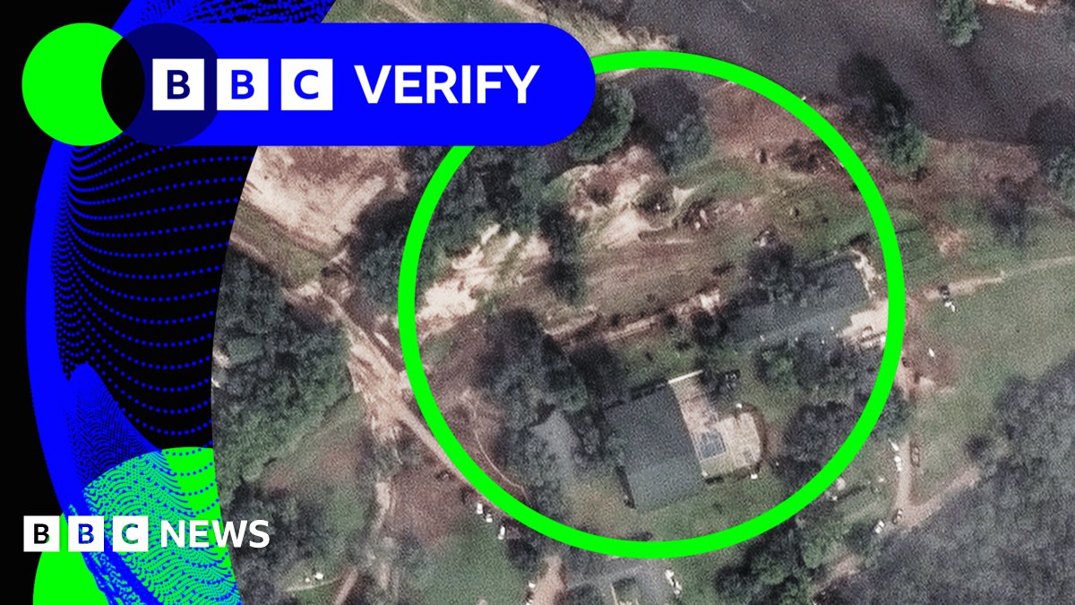 BBC Verify Live: Satellite images show devastation at flood-hit Texas summer camp