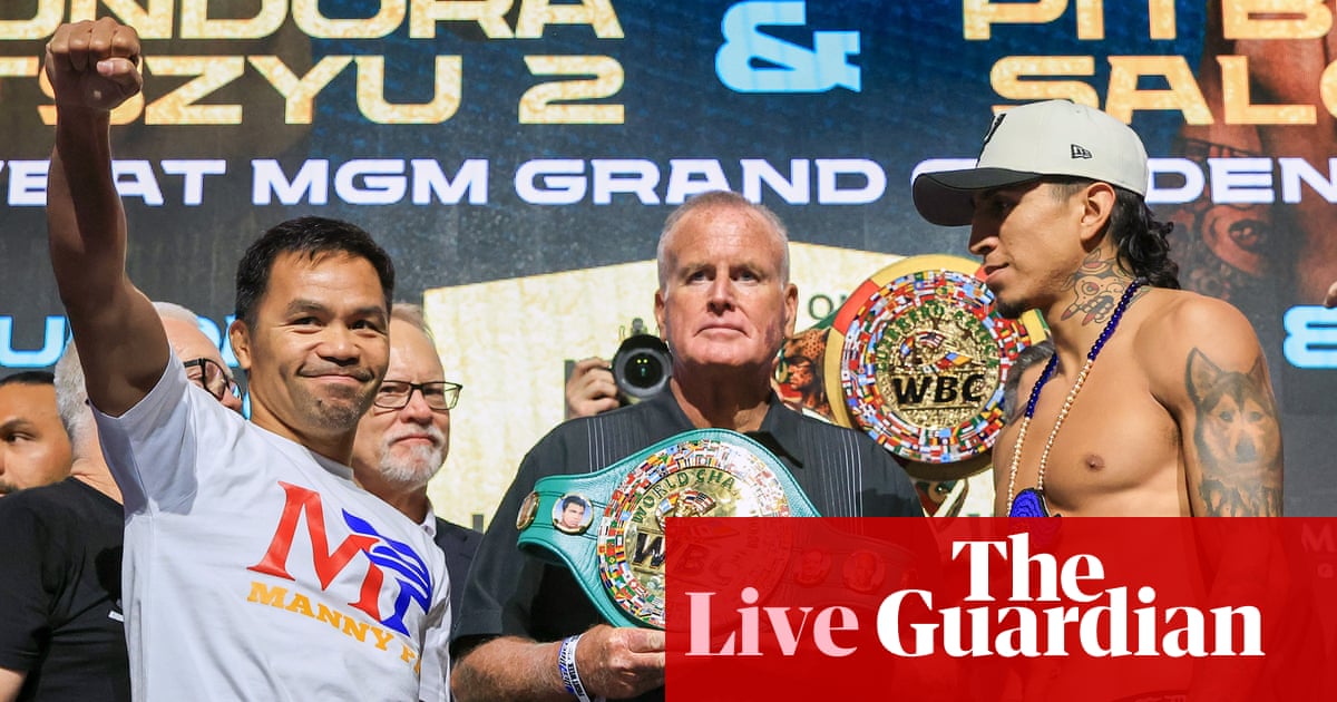 Manny Pacquiao v Mario Barrios: WBC welterweight championship – live updates | Boxing