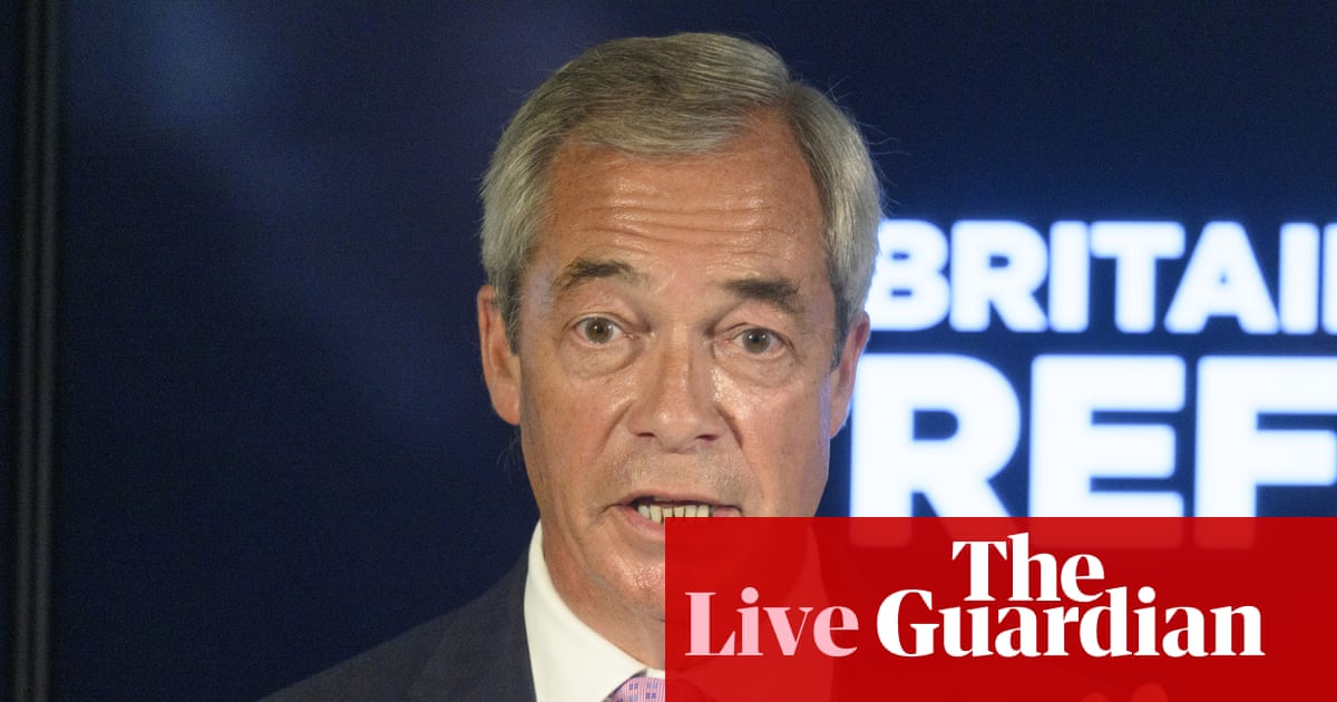 Minister says Farage’s plan to repeal Online Safety Act shows he is siding with ‘extreme pornographers’ over children – UK politics live | Politics