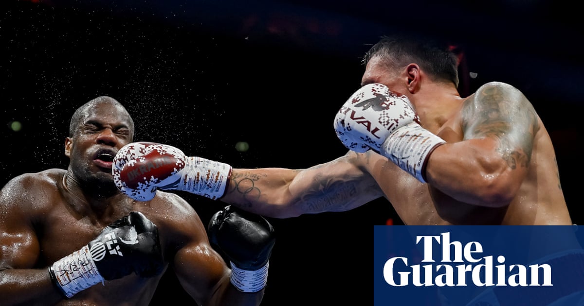 ‘Thirty-eight is a young guy’: Oleksandr Usyk mocks his critics after victory | Boxing