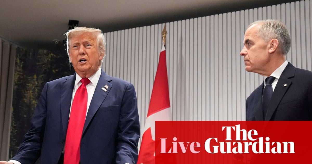 Trump escalates trade war with Canada after prime minister announces plan to recognize Palestine – US politics live | US news