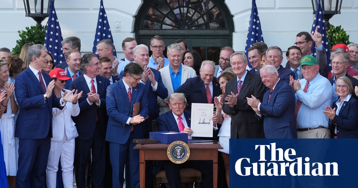 Trump signs tax-and-spending bill into law in major win for administration | Donald Trump