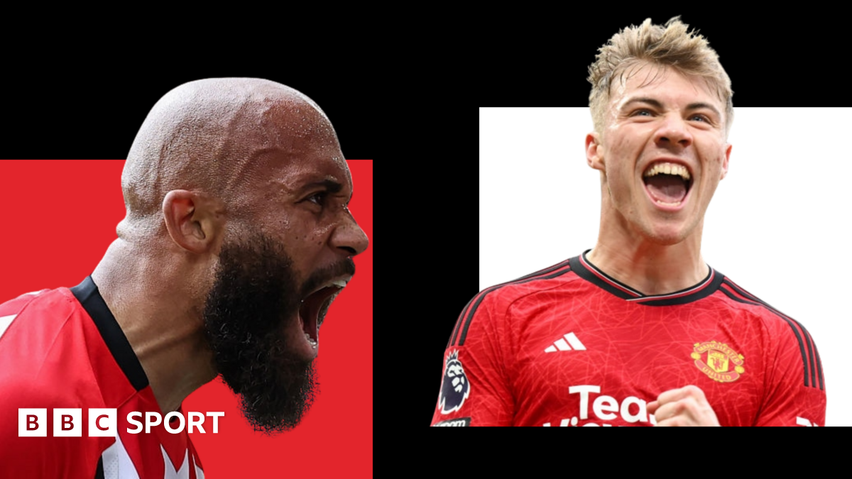 Bryan Mbeumo and Rasmus Hojlund