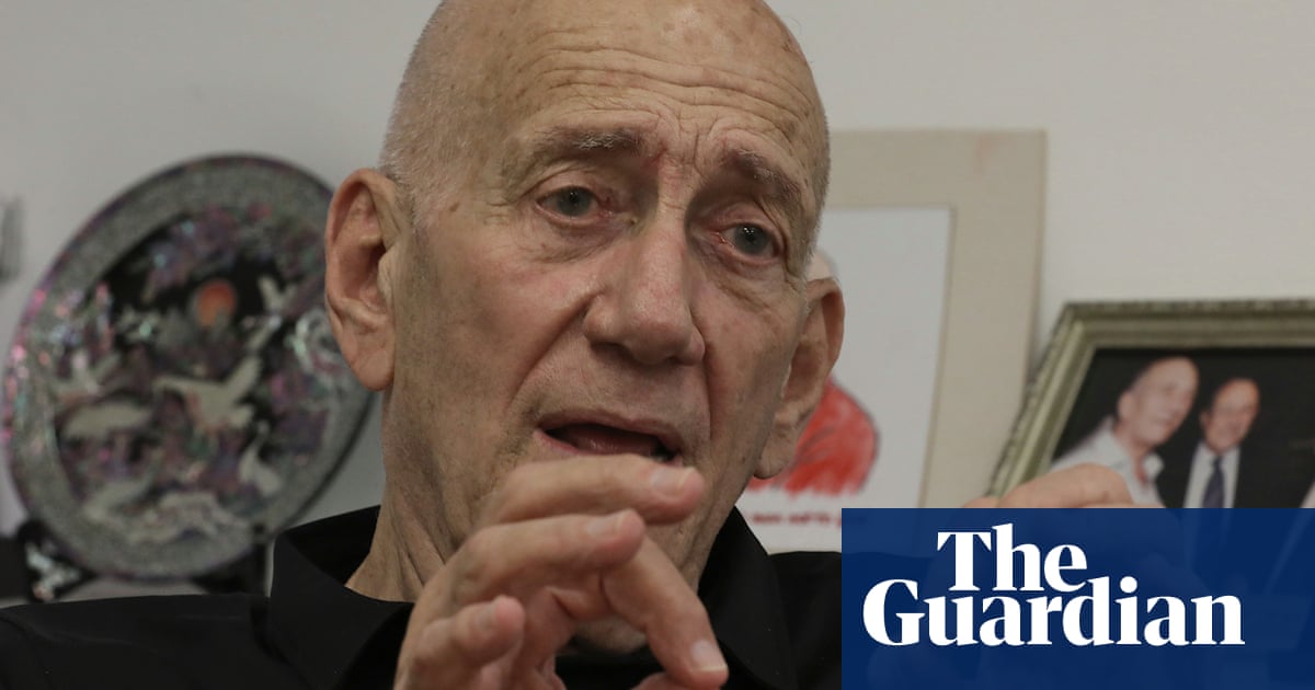 ‘Humanitarian city’ would be concentration camp for Palestinians, says former Israeli PM | Israel-Gaza war