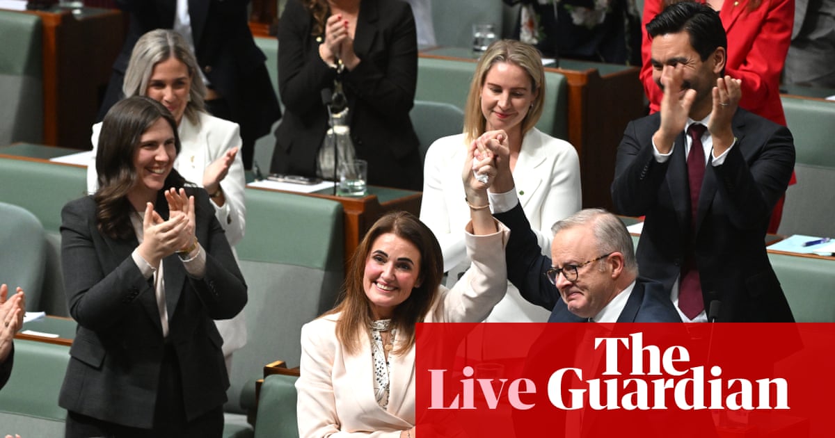 New MPs deliver first speeches – as it happened | Australia news