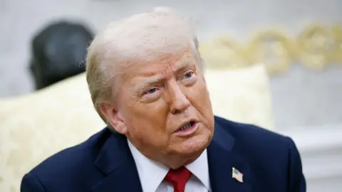 Getty Images A headshot of Trump