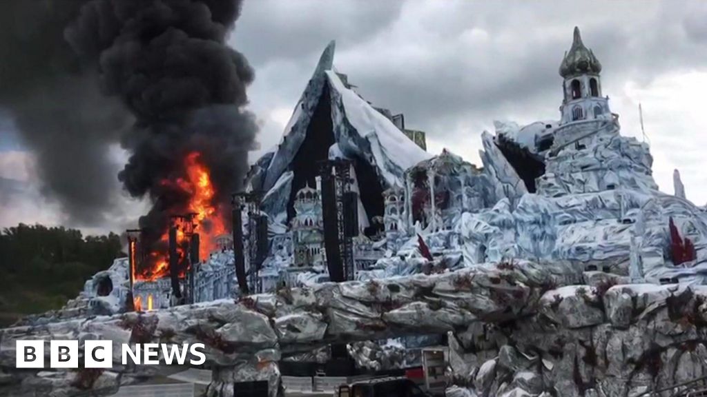 Fire engulfs main stage of Tomorrowland festival